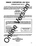 Combined Basic Skills (Chemical Operator) Online BWC-R