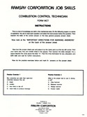 Combustion Control Technician