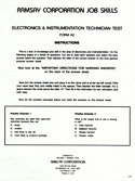 Electronics & Instrumentation Technician  A2