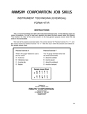 Instrument Technician (Chemical) HIT-R