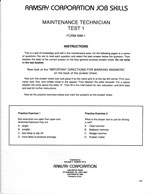 Maintenance Technician Test 1