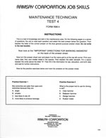 Maintenance Technician Test 4