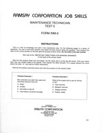 Maintenance Technician Test 5