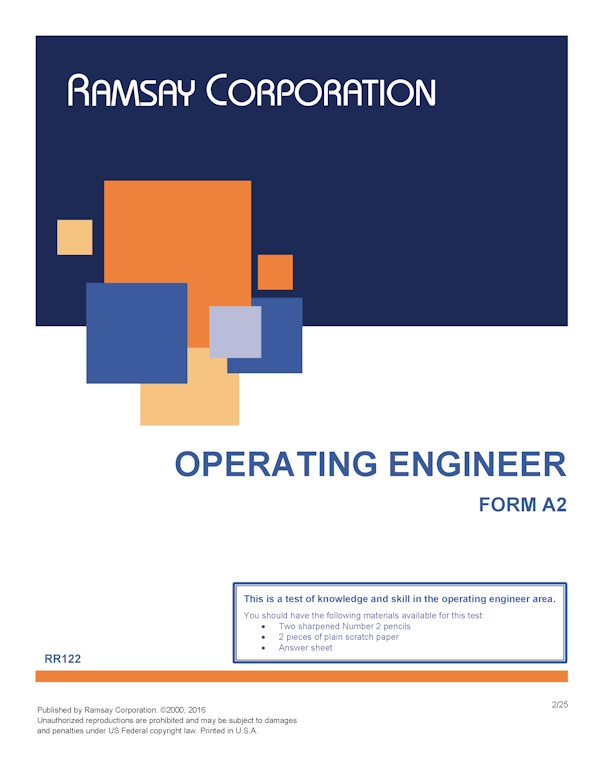 Operating Engineer Form A2 Ramsay Corporation